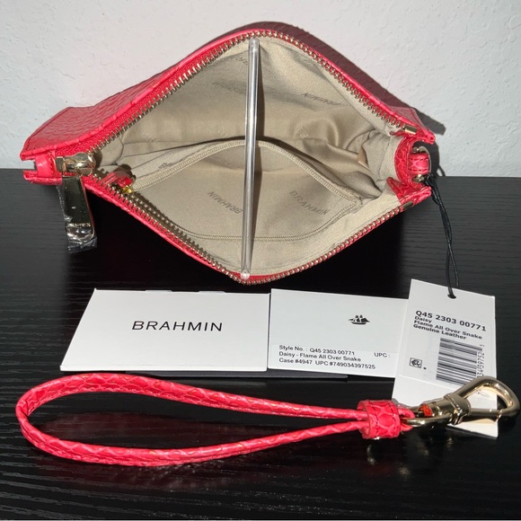 Brahmin Daisy FLAME ALL OVER SNAKE Genuine Leather NWT Rare & HTF
